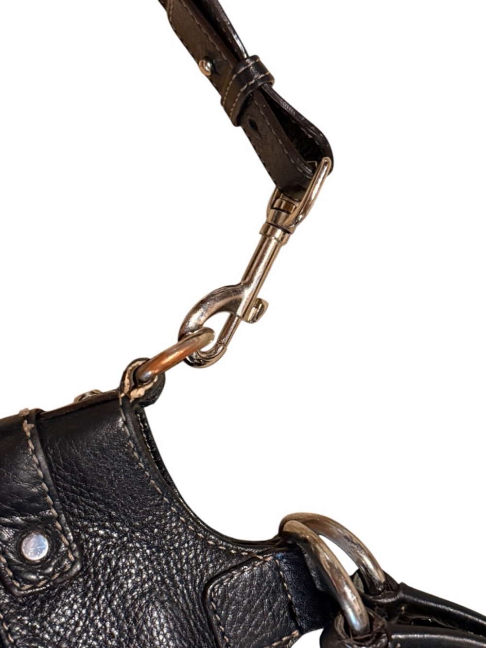 Tommy Hilfiger Leather Crossbody Satchel Bag - Picture 8 of 12